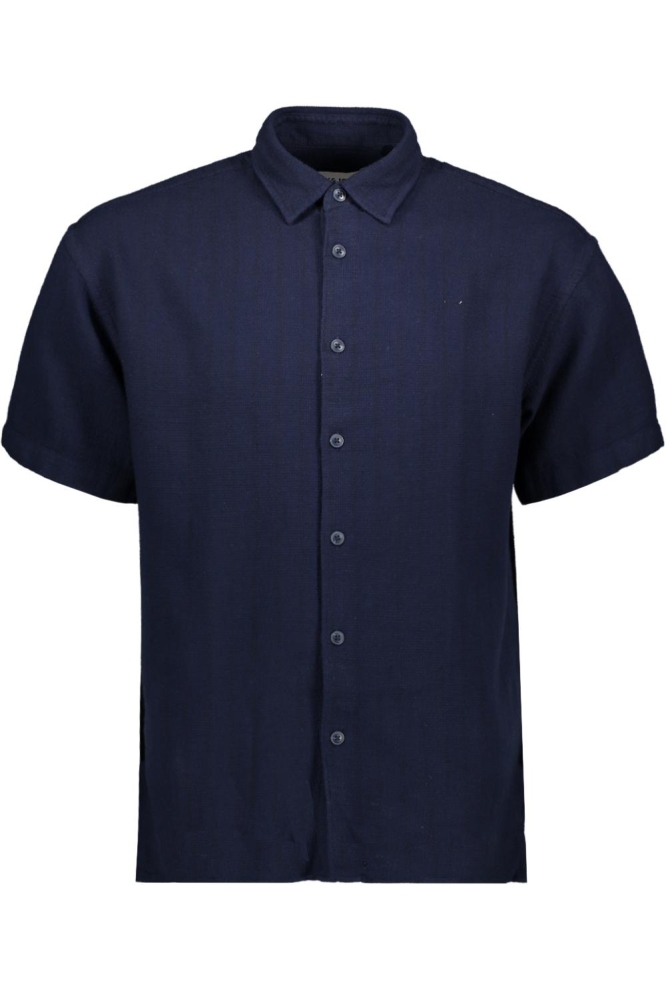 JCOJOSHUA STRUCTURE SHIRT SS 12256023 NAVY BLAZER/STRIPES